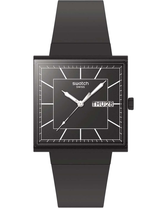 SWATCH Essentials What If Black Again Black Biosourced Strap