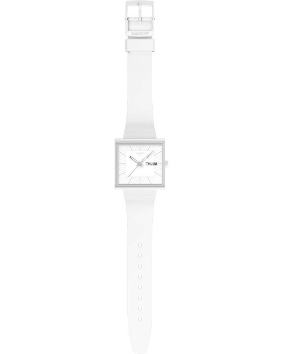 SWATCH Essentials What If All White Biosourced Strap