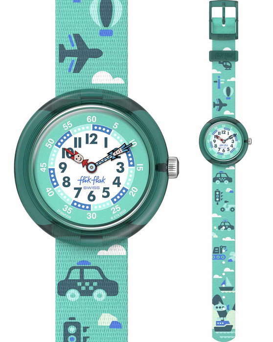 FLIK FLAK Time To Move Multicolor Plastic Strap