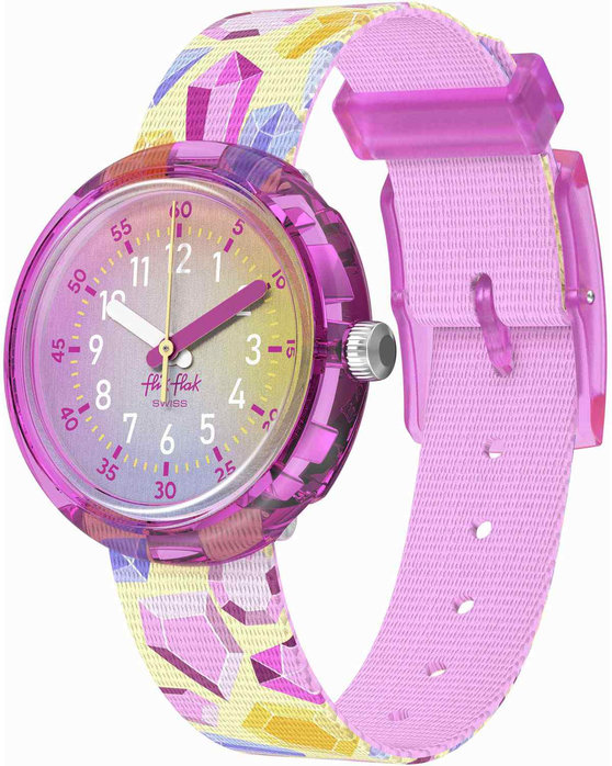 FLIK FLAK Sparkling Gemstones Multicolor Plastic Strap