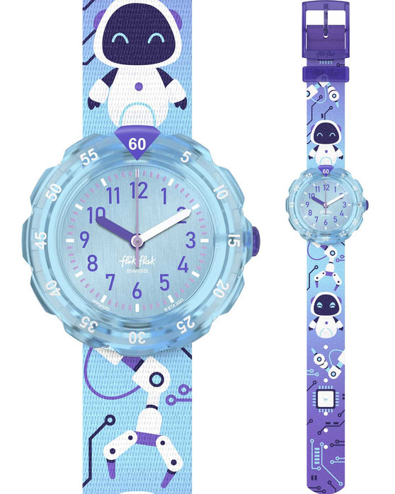 FLIK FLAK Robotology Multicolor Plastic Strap