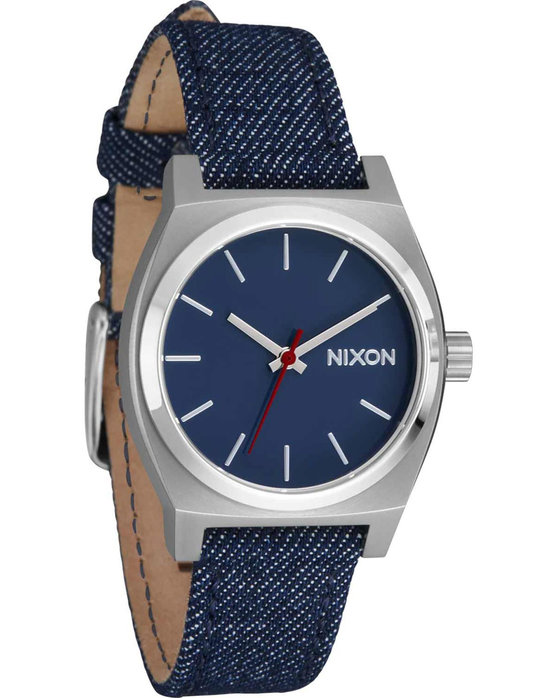 NIXON Medium Time Teller Blue Denim Fabric Strap