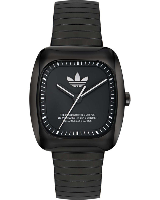 ADIDAS ORIGINALS Retro Wave One Black Stainless Steel Bracelet