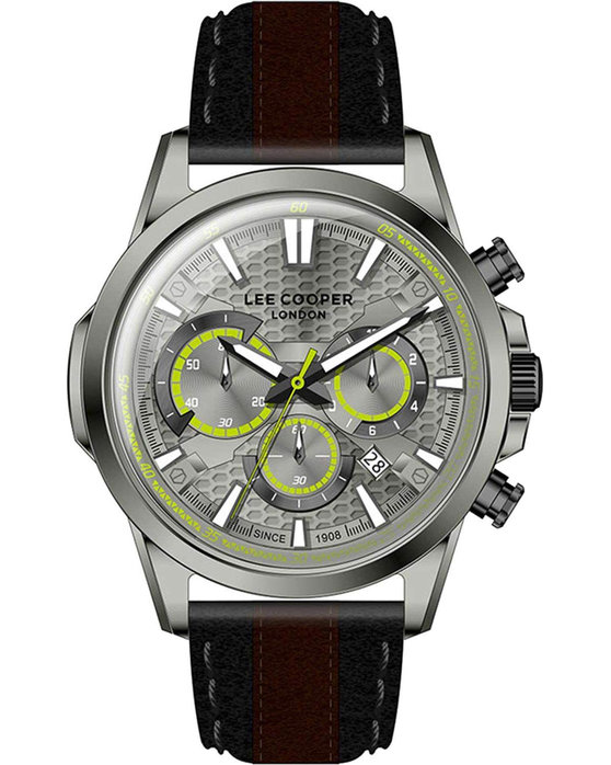 LEE COOPER Chronograph Two Tone Leather Strap