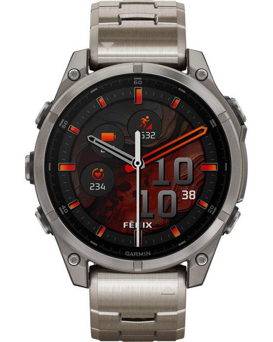 GARMIN Fenix 8 47mm AMOLED Sapphire Titanium with Titanium Bracelet