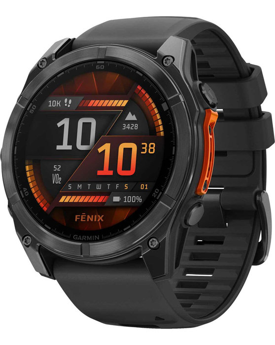 GARMIN Fenix 8 51mm AMOLED Slate Gray with Black Silicone Band