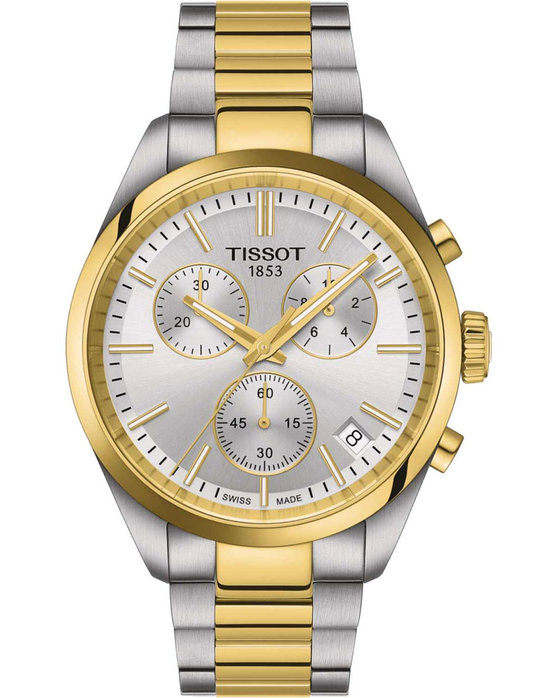 TISSOT T-Classic PR100 Chronograph Two Tone Stainless Steel Bracelet