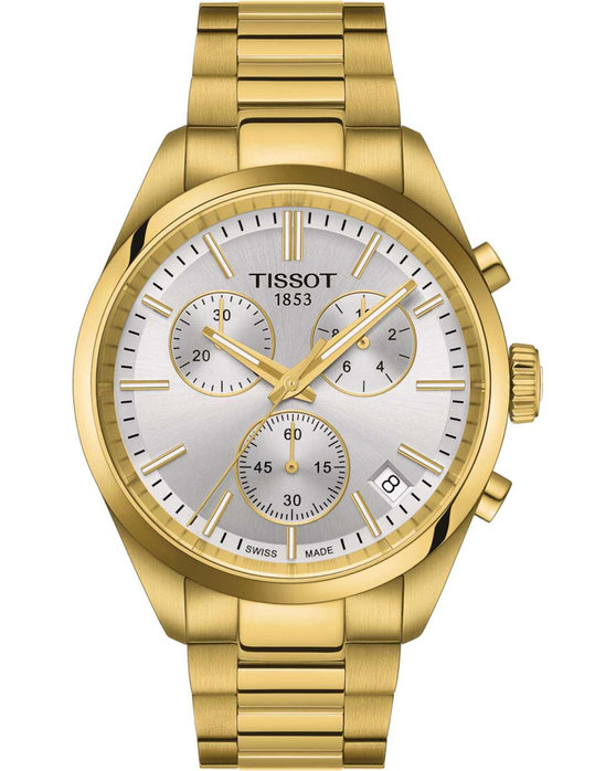 TISSOT T-Classic PR100 Chronograph Gold Stainless Steel Bracelet