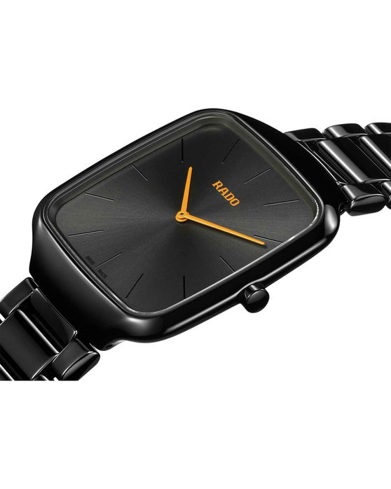 RADO True Square Thinline Black Ceramic Bracelet (R27054162)