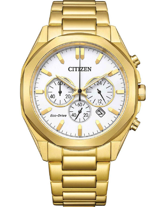 CITIZEN Eco-Drive Chronograph Gold Stainless Steel Bracelet