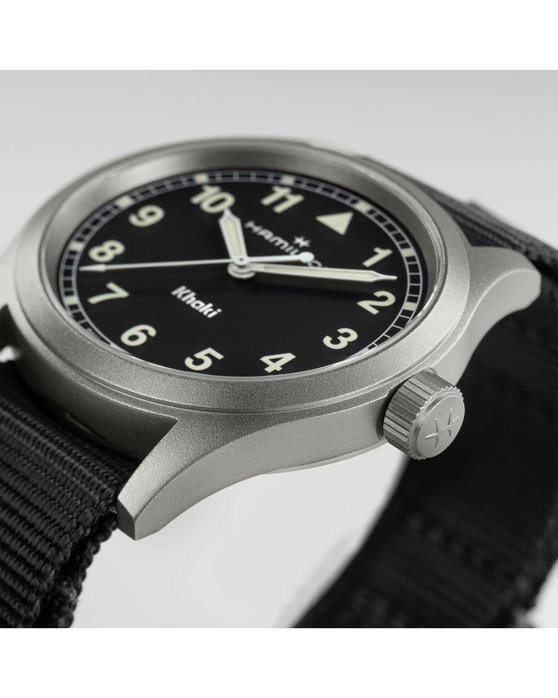 HAMILTON Khaki Field Quartz Black Fabric Strap