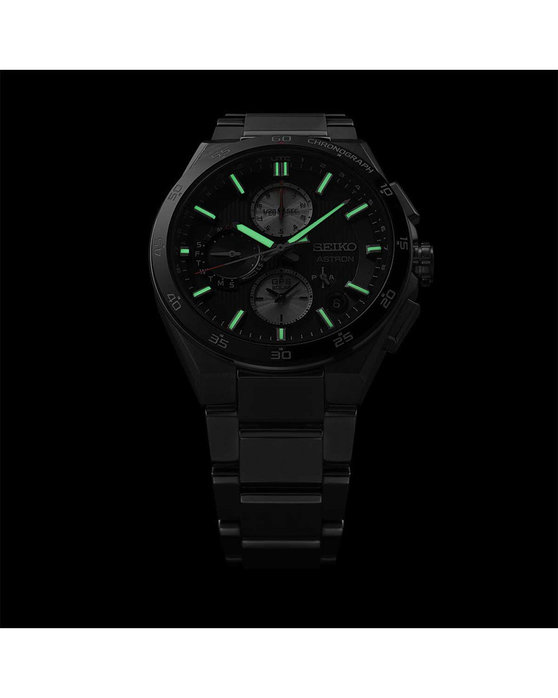 SEIKO Astron 'Night Black' 5X GPS Solar 2024 Dual Time Chronograph