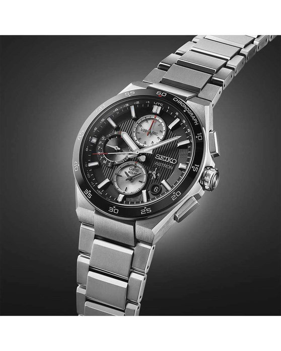 SEIKO Astron 'Night Black' 5X GPS Solar 2024 Dual Time Chronograph