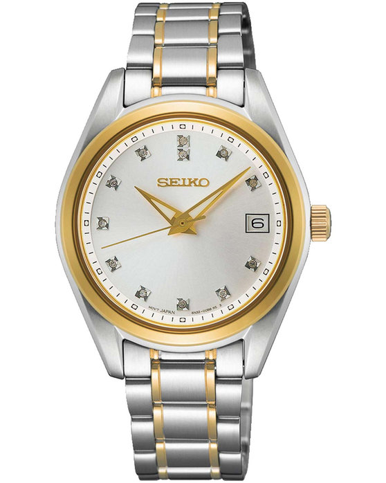 SEIKO Conceptual Series Diamonds Two Tone Stainless Steel Bracelet