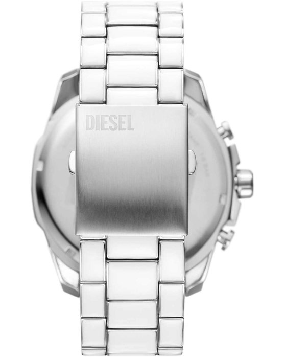 DIESEL Mega Chief Chronograph Silver Stainless Steel Bracelet