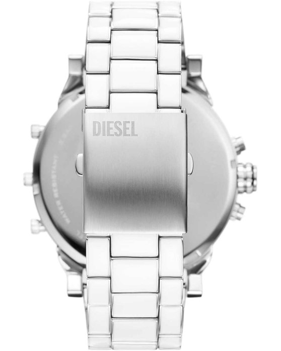 DIESEL Mr Daddy 2.0 Quad Time Chronograph Silver Stainless Steel Bracelet