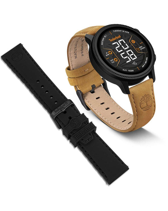 TIMBERLAND Trail Force S1 Smartwatch Brown Leather Strap Gift Set