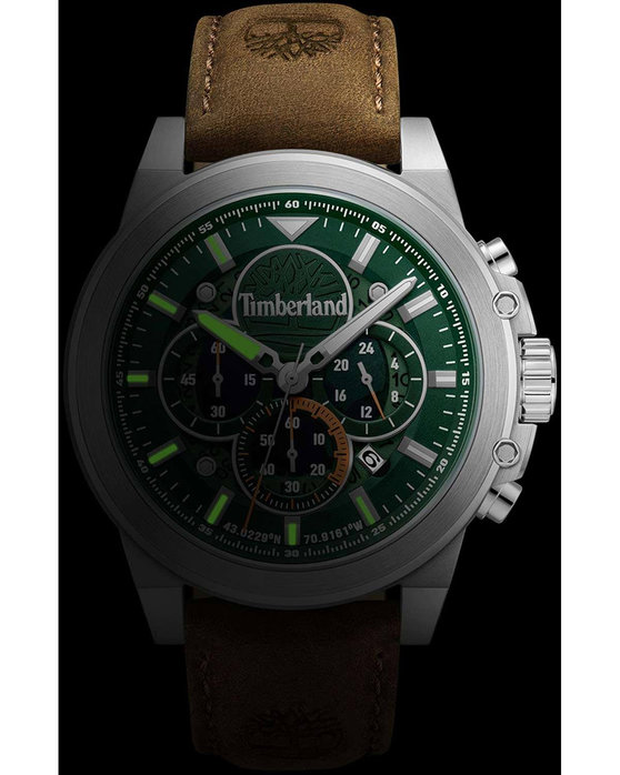 TIMBERLAND Fast Strike Chronograph Brown Leather Strap