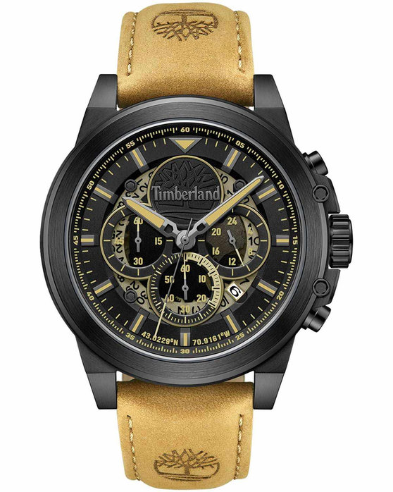 TIMBERLAND Fast Strike Chronograph Brown Leather Strap