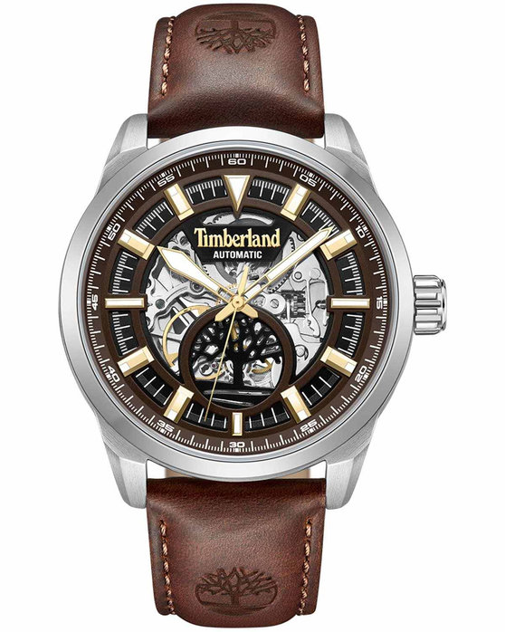 TIMBERLAND Henniker Automatic Brown Leather Strap