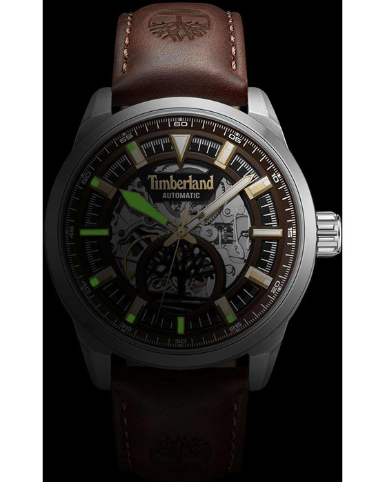 TIMBERLAND Henniker Automatic Brown Leather Strap