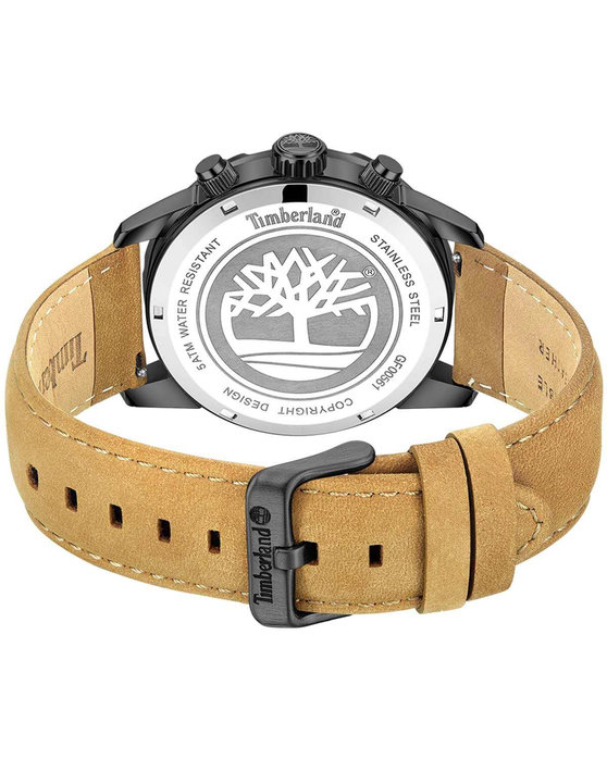 TIMBERLAND Hampton Harbour Brown Leather Strap