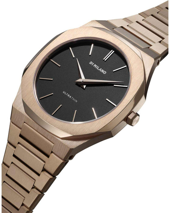 D1 MILANO Ultra Thin Rose Gold Stainless Steel Bracelet