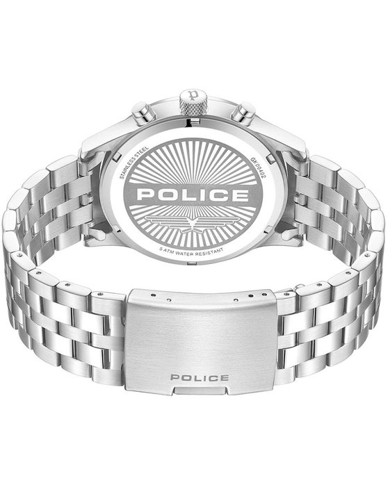 POLICE Driver II Silver Stainless Steel Bracelet