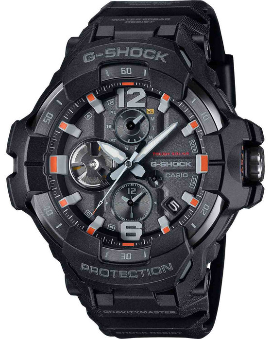 G-SHOCK Master of G Gravitymaster Tough Solar Dual Time Chronograph Black Bio-based Resin Strap