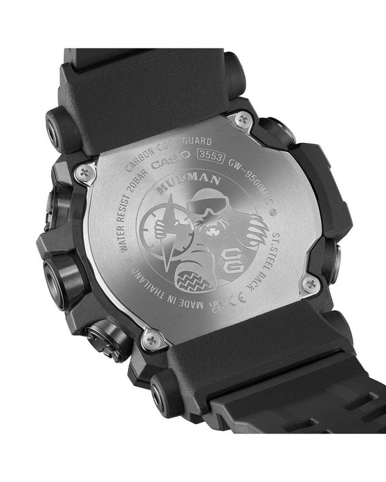 G-SHOCK Master of G Mudman Tough Solar Black Bio-based Resin Strap