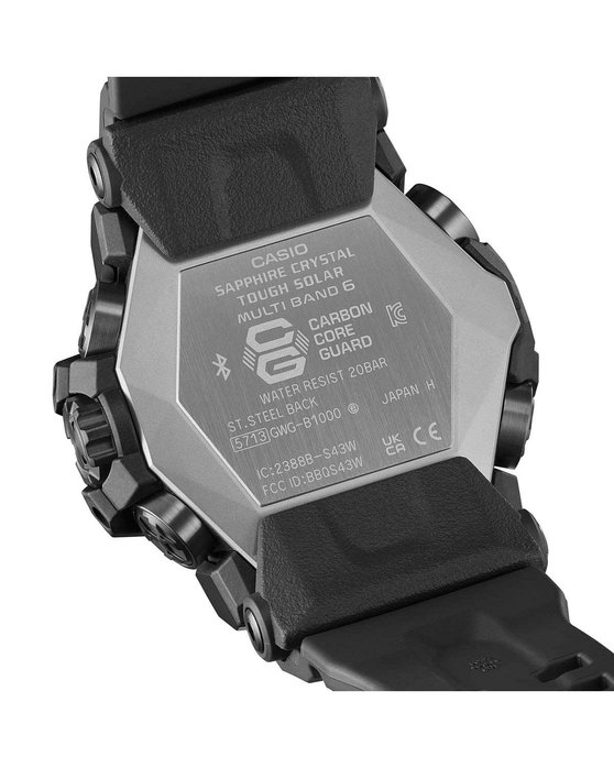 G-SHOCK Master of G Mudmaster Tough Solar Dual Time Chronograph Black Bio-based Resin Strap