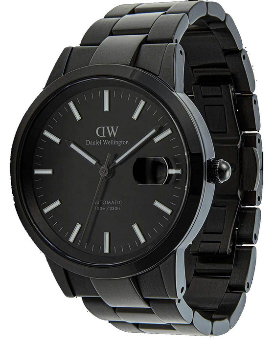 DANIEL WELLINGTON Iconic Link Automatic Black Stainless Steel Bracelet 40 mm