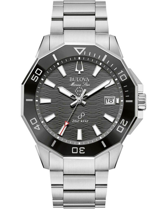 BULOVA Marine Star Silver Stainless Steel Bracelet