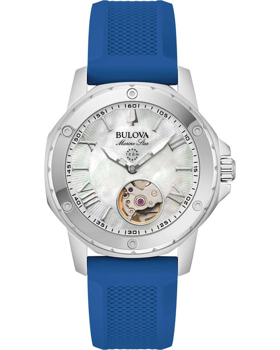 BULOVA Marine Star Automatic Blue Rubber Strap