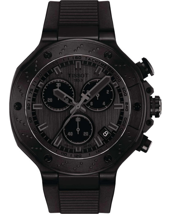 TISSOT T-Sport T-Race Chronograph Black Silicone Strap