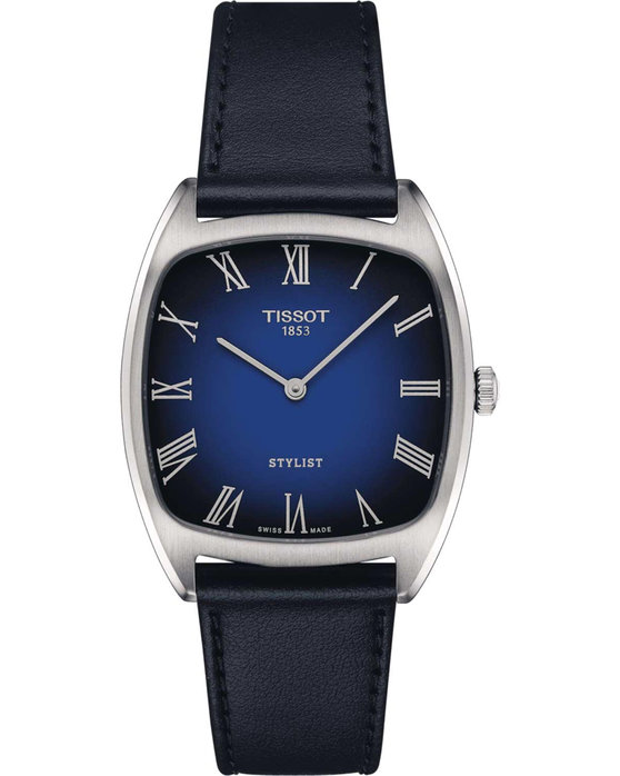 TISSOT Heritage Stylist Blue Leather Strap