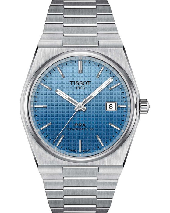 TISSOT T-Classic PRX Powermatic 80 Automatic Silver Stainless Steel Bracelet