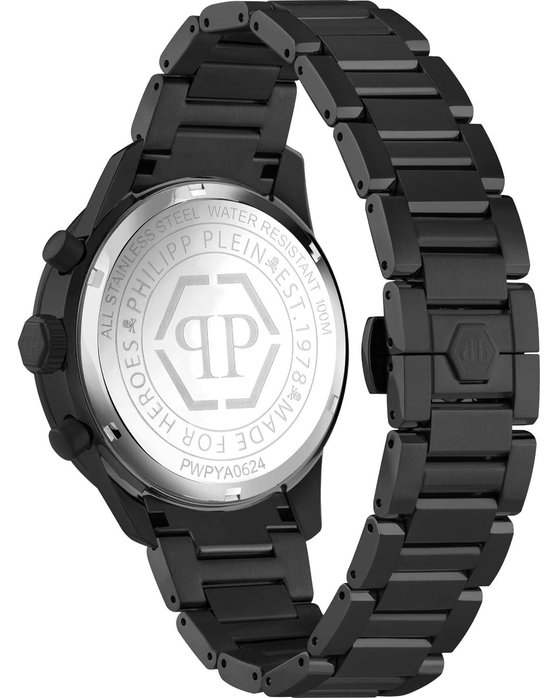 PHILIPP PLEIN Pleinmeter Chronograph Black Stainless Steel Bracelet