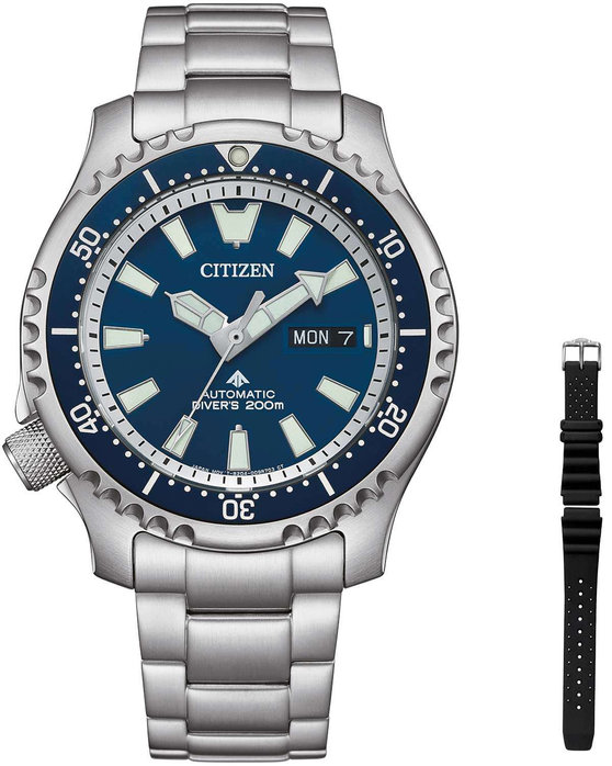 CITIZEN Promaster Marine Divers Automatic Silver Stainless Steel Bracelet Limited Edition Gift Set