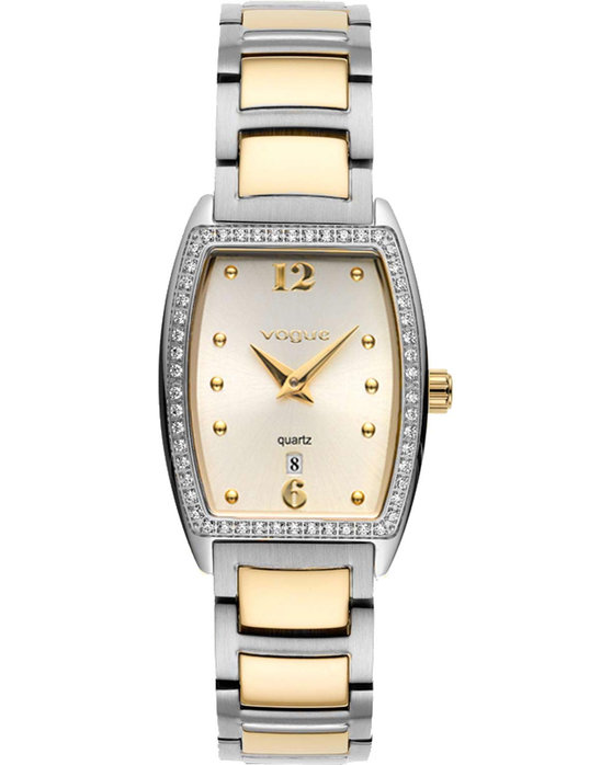 VOGUE Marion Zircons Two Tone Stainless Steel Bracelet