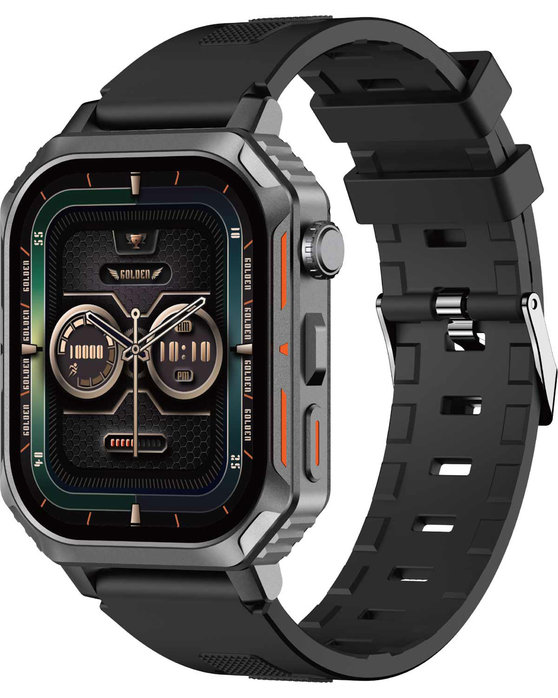 RIVERSONG Motive 8S Space Gray Case with Black Silicone Strap