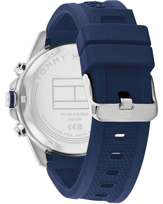 TOMMY HILFIGER Casual Blue Silicone Strap