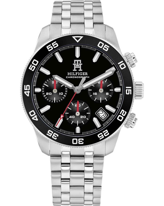 TOMMY HILFIGER Sport Chronograph Silver Stainless Steel Bracelet