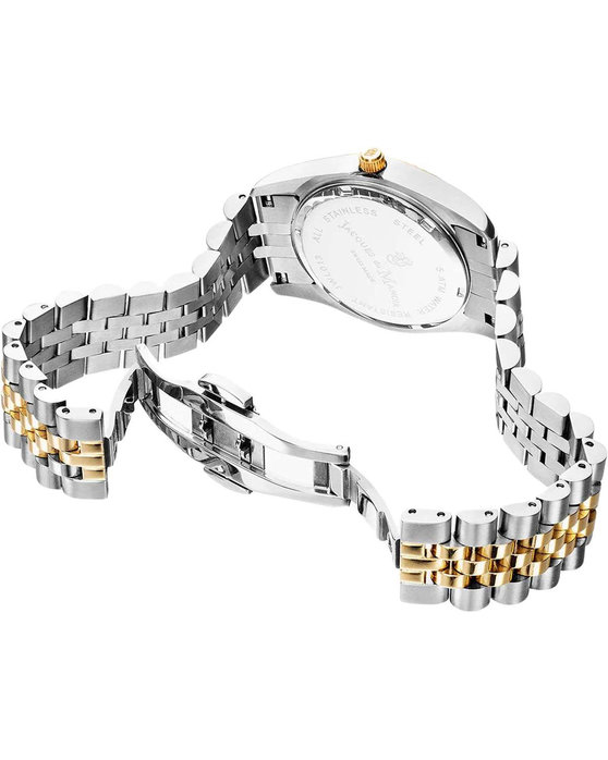 JACQUES DU MANOIR Inspiration Passion Two Tone Stainless Steel Bracelet