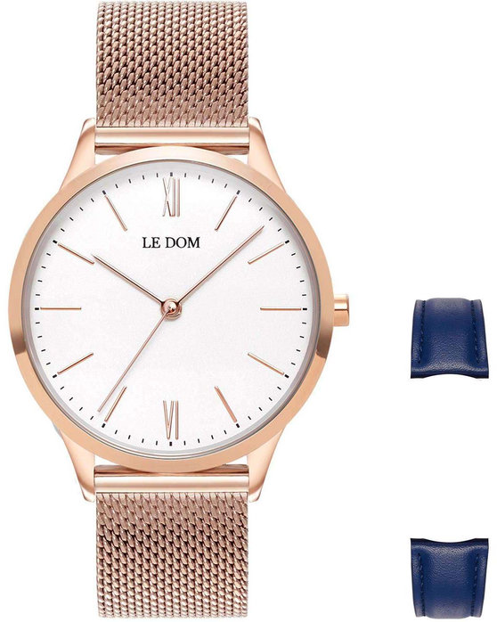 LEDOM Classic Rose Gold Stainless Steel Bracelet Gift Set