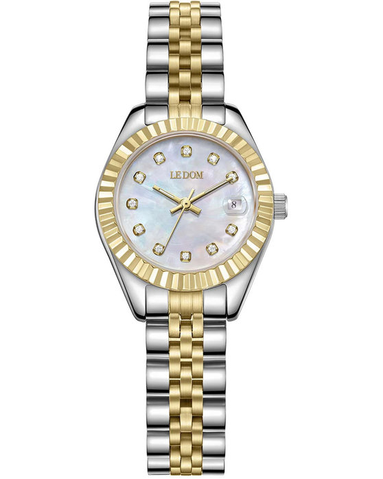 LEDOM Miracle Crystals Two Tone Stainless Steel Bracelet