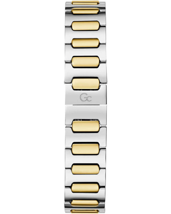 GUESS Collection Vogue Cable Crystals Two Tone Stainless Steel Bracelet