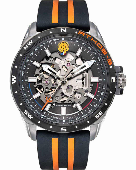 PATROUILLE DE FRANCE Athos 5 Automatic Two Tone Silicone Strap