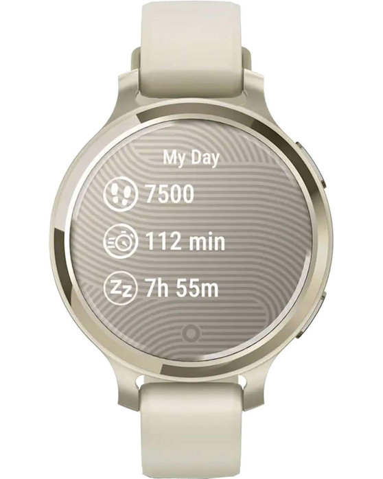 GARMIN Lily® 2 Active Lunar Gold with Bone Silicone Strap (Προπαραγγελία)