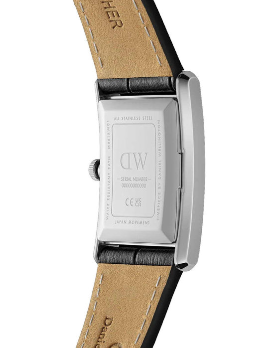 DANIEL WELLINGTON Bound Black Leather Strap